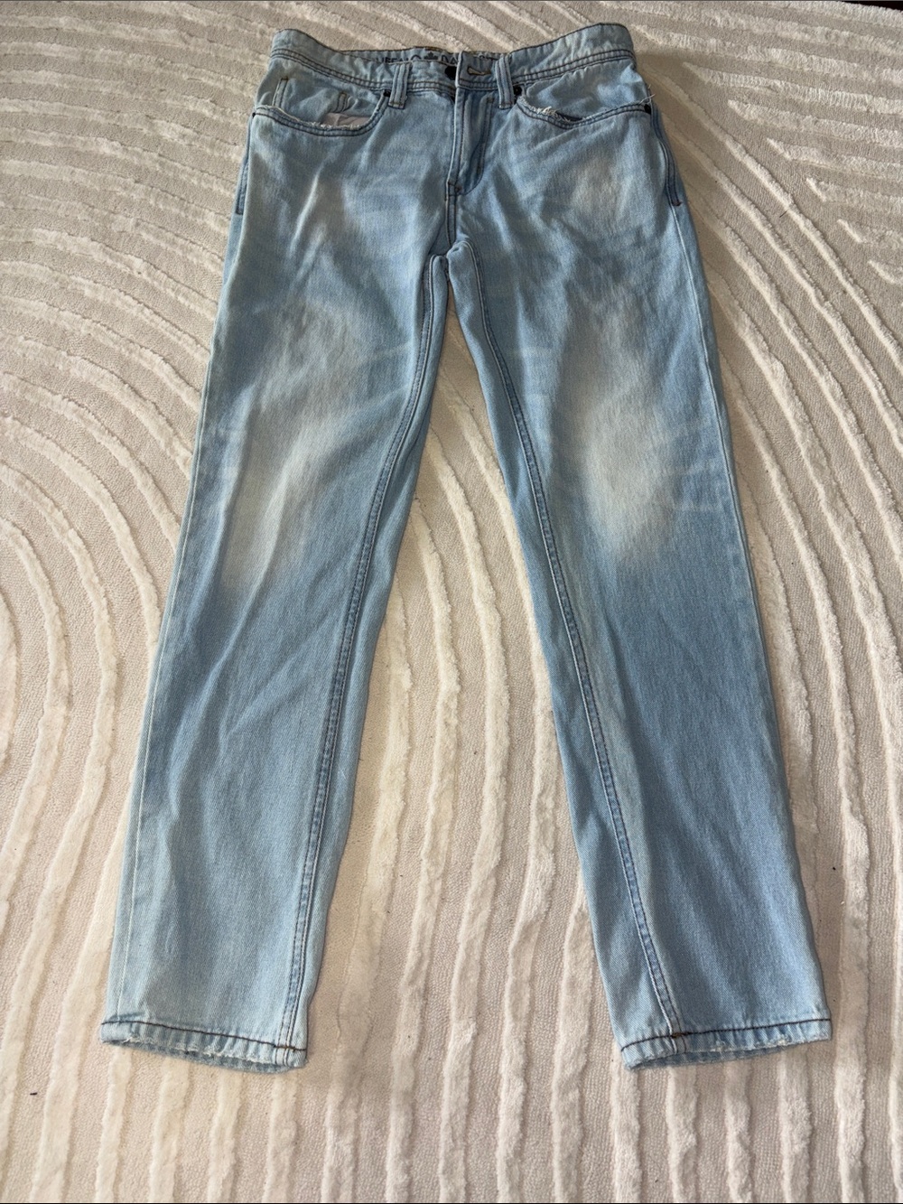 Buffalo David Bitton Light Wash Slim Straight Jeans 30x30